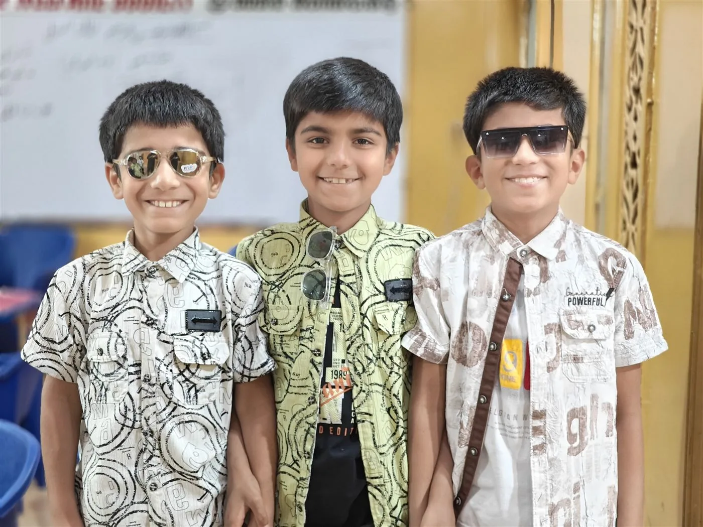 Children smiling together at the Aasra Children's Home
